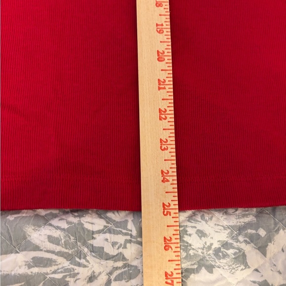 Studio Works Women's Red Buckle Sweatshirt - Picture 6 of 9